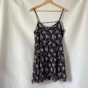 Floral Open Back Dress